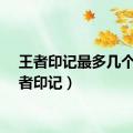 王者印记最多几个（王者印记）