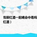 雪碧红酒一起喝会中毒吗（雪碧红酒）