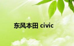 东风本田 civic